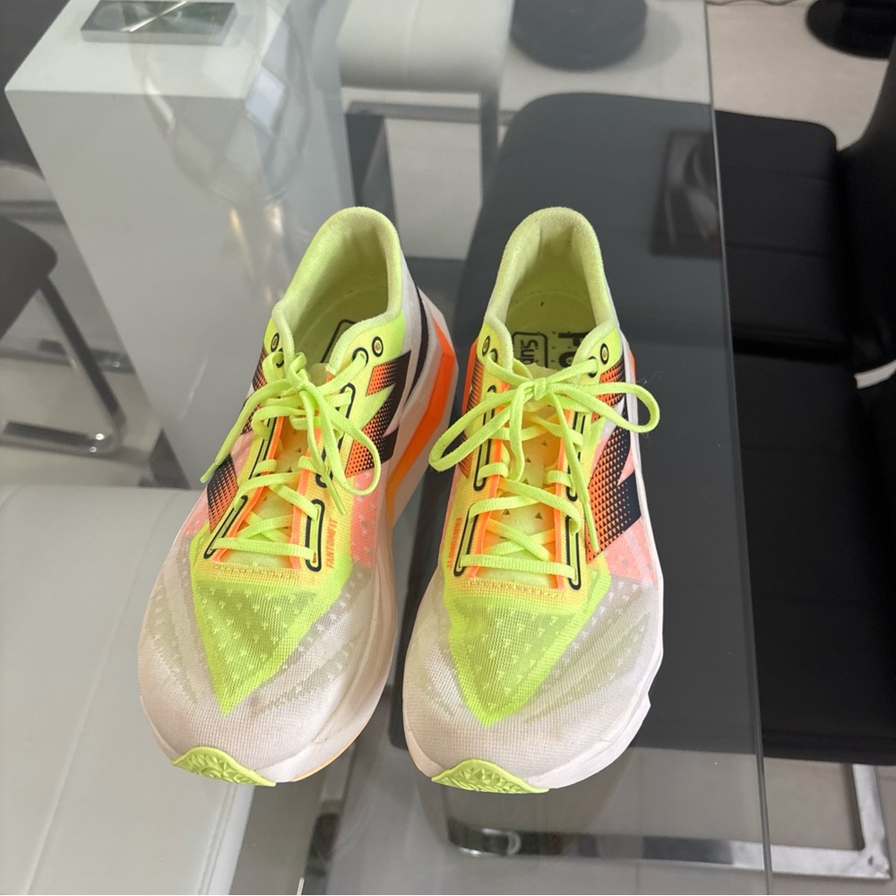 Women's Neon Yellow and Black Athletic Shoes